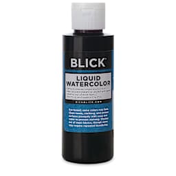 Blick Liquid Watercolor - Black, 4 oz bottle