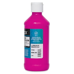 Blick Liquid Watercolor - Fluorescent Magenta, 8 oz bottle (Side)