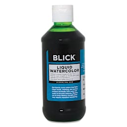 Blick Liquid Watercolor - Yellow Green, 8 oz bottle