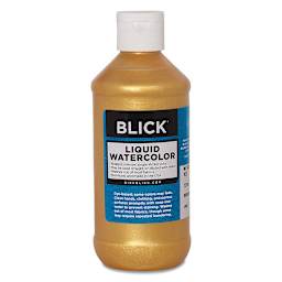 Blick Liquid Watercolor - Metallic Gold, 8 oz bottle