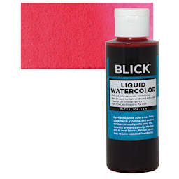 Blick Liquid Watercolor - Red, 4 oz bottle and swatch