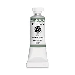 Da Vinci Artists' Permanent Watercolor - Davy's Gray, 15 ml tube