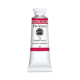 Da Vinci Artists' Permanent Watercolor - Quinacridone Rose Red Deep, 37 ml tube