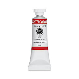 Da Vinci Artists' Permanent Watercolor - Cadmium Red Deep (CL), 15 ml tube