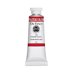 Da Vinci Artists' Permanent Watercolor - Cadmium Red Deep, 37 ml tube