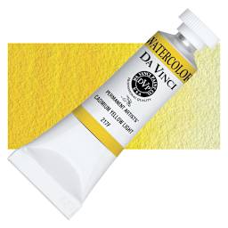 Da Vinci Artists' Permanent Watercolor - Cadmium Yellow Light (CL), 15 ml tube and swatch