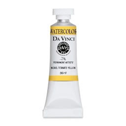 Da Vinci Artists' Permanent Watercolor - Nickel Titanate Yellow (CL), 15 ml tube