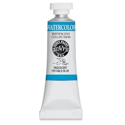 Da Vinci Artists' Permanent Watercolor - Iridescent Phthalo Blue, 15 ml tube