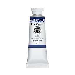 Da Vinci Artists' Permanent Watercolor - Phthalo Blue, 37 ml tube