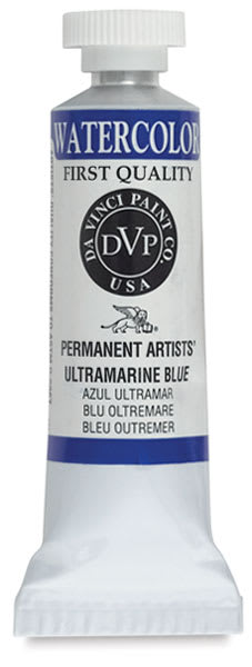 Da Vinci Artists' Permanent Watercolor - Ultramarine Blue, 15 ml tube