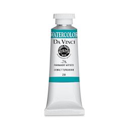Da Vinci Artists' Permanent Watercolor - Cobalt Turquoise, 37 ml tube