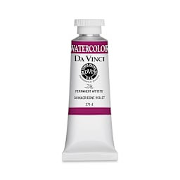 Da Vinci Artists' Permanent Watercolor - Quinacridone Violet, 37 ml tube