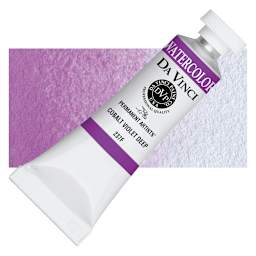 Da Vinci Artists' Permanent Watercolor - Cobalt Violet Deep (CL), 15 ml tube and swatch