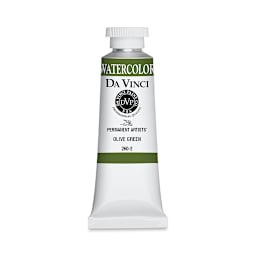 Da Vinci Artists' Permanent Watercolor - Olive Green, 37 ml tube