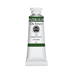 Da Vinci Artists' Permanent Watercolor - Sap Green, 37 ml tube