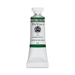 Da Vinci Artists' Permanent Watercolor - Chromium Oxide Green (CL), 15 ml tube
