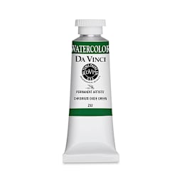 Da Vinci Artists' Permanent Watercolor - Chromium Oxide Green, 37 ml tube