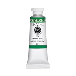 Da Vinci Artists' Permanent Watercolor - Emerald (Permanent), 37 ml tube