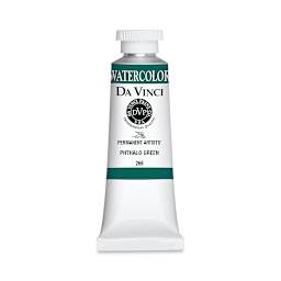 Da Vinci Artists' Permanent Watercolor - Phthalo Green, 37 ml tube
