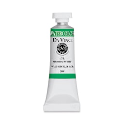 Da Vinci Artists' Permanent Watercolor - Phthalo Green (Yellow Shade), 15 ml tube