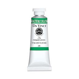 Da Vinci Artists' Permanent Watercolor - Phthalo Green (Yellow Shade), 37 ml tube