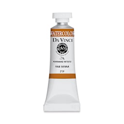 Da Vinci Artists' Permanent Watercolor - Raw Sienna, 15 ml tube