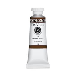Da Vinci Artists' Permanent Watercolor - Raw Umber, 37 ml tube