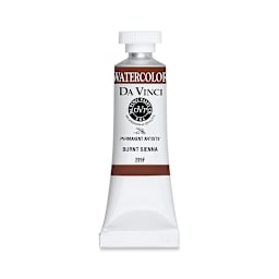 Da Vinci Artists' Permanent Watercolor - Burnt Sienna, 15 ml tube