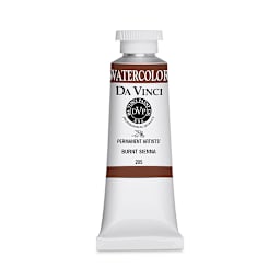 Da Vinci Artists' Permanent Watercolor - Burnt Sienna, 37 ml tube