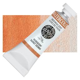 Da Vinci Artists' Permanent Watercolor - Iridescent Burnt Sienna, 15 ml tube and swatch