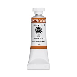 Da Vinci Artists' Permanent Watercolor - Raw Sienna Deep, 15 ml tube
