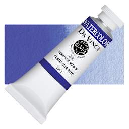 Da Vinci Artists' Permanent Watercolor - Cobalt Blue Deep, 37 ml tube and swatch