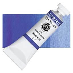 Da Vinci Artists' Permanent Watercolor - Cobalt Blue, 15 ml tube and swatch