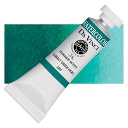 Da Vinci Artists' Permanent Watercolor - Cobalt Green Hue, 15 ml tube and swatch