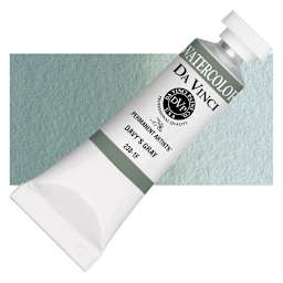 Da Vinci Artists' Permanent Watercolor - Davy's Gray, 15 ml tube and swatch
