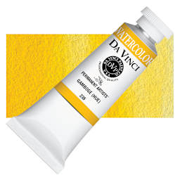 Da Vinci Artists' Permanent Watercolor - Gamboge Hue, 37 ml tube and swatch