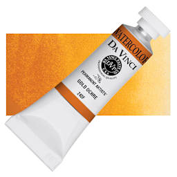 Da Vinci Artists' Permanent Watercolor - Gold Ochre, 15 ml tube and swatch