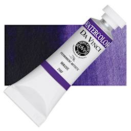 Da Vinci Artists' Permanent Watercolor - Mauve, 15 ml tube and swatch
