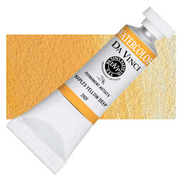 Da Vinci Artists' Permanent Watercolor - Naples Yellow Deep (CL), 15 ml tube and swatch