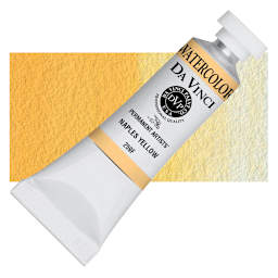 Da Vinci Artists' Permanent Watercolor - Naples Yellow (CL), 15 ml tube and swatch