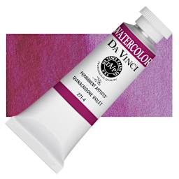 Da Vinci Artists' Permanent Watercolor - Quinacridone Violet, 37 ml tube and swatch
