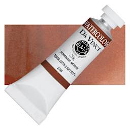Da Vinci Artists' Permanent Watercolor - Terra Cotta (Light Red), 15 ml tube and swatch