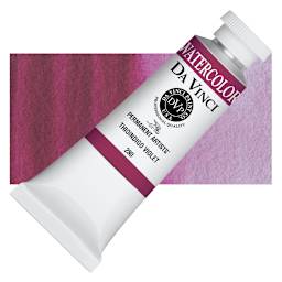 Da Vinci Artists' Permanent Watercolor - Thioindigo Violet, 37 ml tube and swatch
