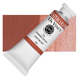 Da Vinci Artists' Permanent Watercolor - Venetian Red, 37 ml tube and swatch