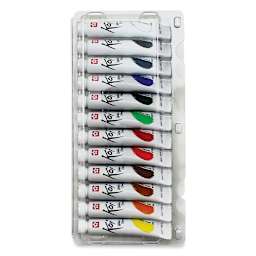 Sakura Koi Watercolor - Set of 12, Assorted Colors, 12 ml, Tubes (Tubes in tray)