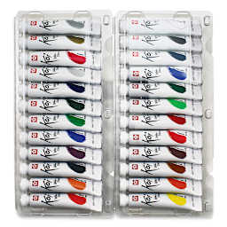  Sakura Koi Watercolor - Set of 24, Assorted Colors, 12 ml, Tubes (Tubes in tray)