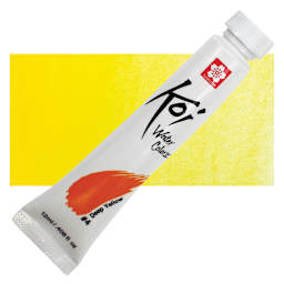 Sakura Koi Watercolor - Deep Yellow, 12 ml Tube and swatch