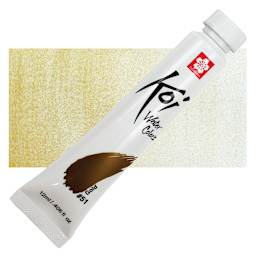Sakura Koi Watercolor - Gold, 12 ml Tube and swatch