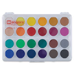 Talens Angora Opaque Watercolor Pan Set - Set of 24 colors, Pans. In package.