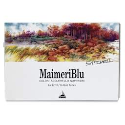 Maimeri Blu Artist Watercolor - Set of 6, Steve Mitchell Colors, 12 ml Tubes front of package